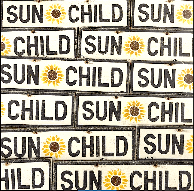 Sun Child Sign Collage | Weathered Signs 