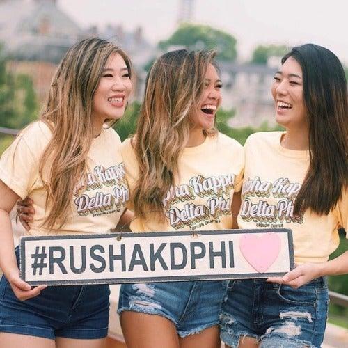 Custom Sorority/Greek Signs - Weathered Signs