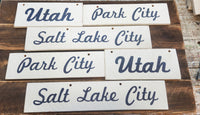 Brandy Melville City Edition Wood Handpainted Sign