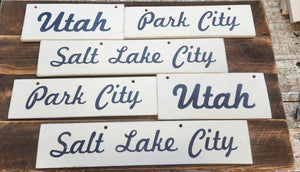 Brandy Melville City Edition Wood Handpainted Sign