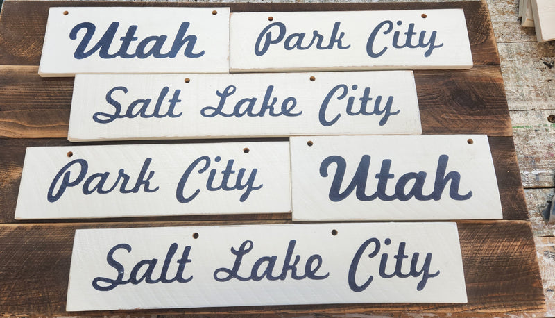 Brandy Melville City Edition Wood Handpainted Sign