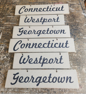 Brandy Melville City Edition Wood Handpainted Sign