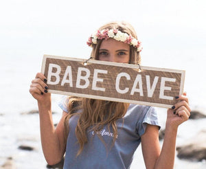 Babe Cave Wooden Sign - Brandy Melville Sign | Weathered Signs 