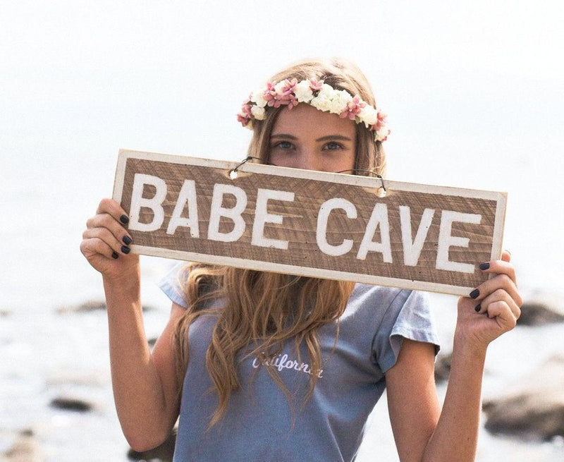 Babe Cave Wooden Sign - Brandy Melville Sign | Weathered Signs 
