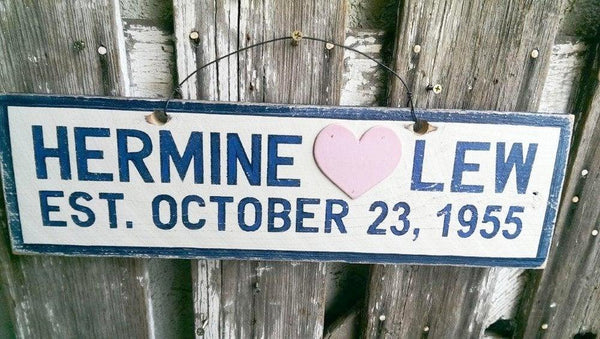 Personalized 24 - 34 Letters with Symbol – Weathered Signs