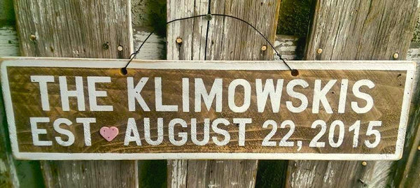 Personalized 24 - 34 Letters with Symbol – Weathered Signs