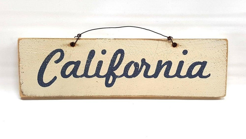 Cursive Calidian Sign CALIFORNIA (Cursive) – Weathered Signs