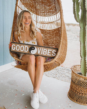GOOD VIBES with Yin Yang - Weathered Signs