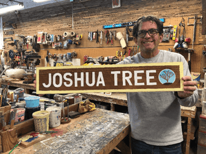 Joshua Tree Wood Sign - Weathered Signs